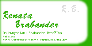 renata brabander business card